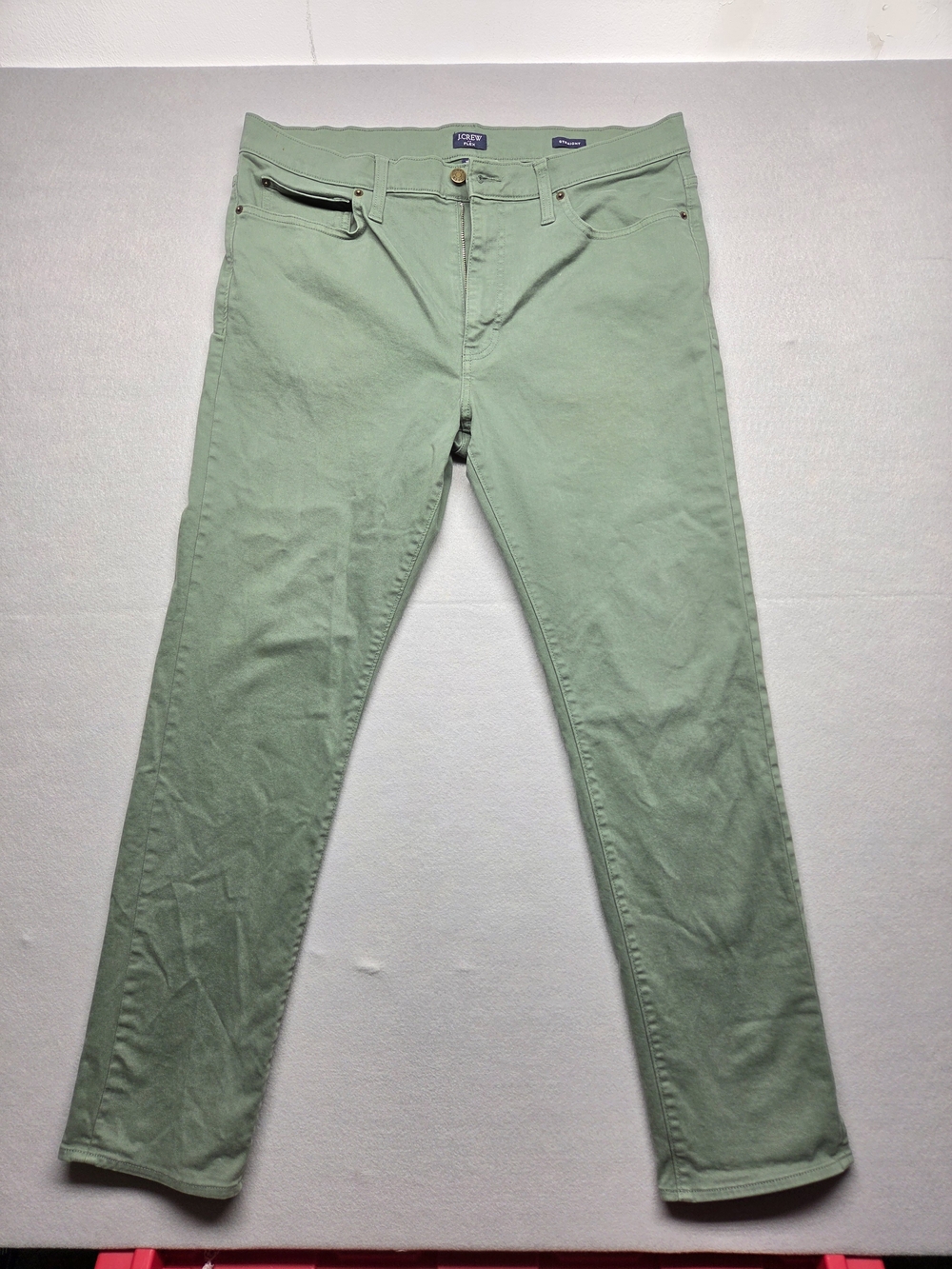 J. Crew FLEX Straight Men’s Jeans in Sage Green 35x32